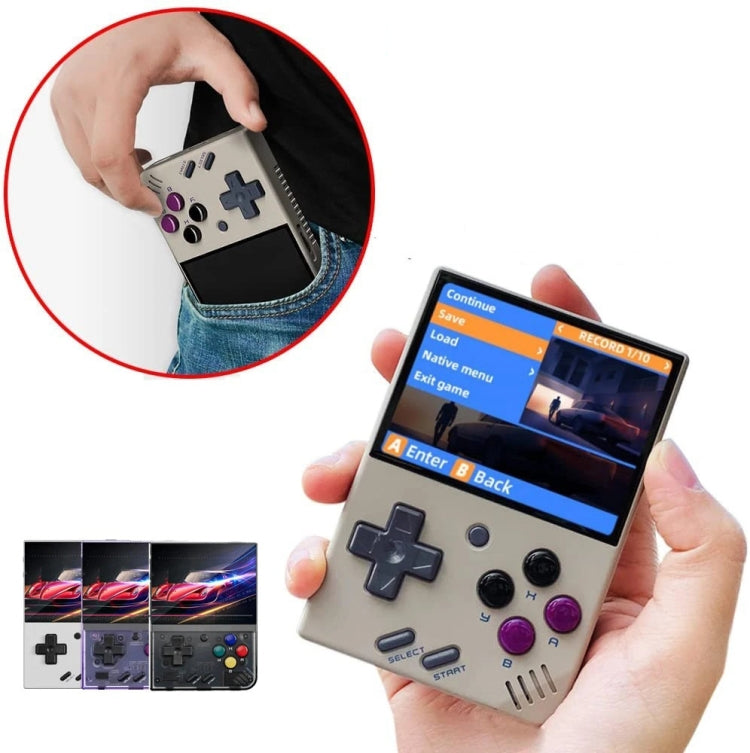 Miyoo Mini Plus 3.5 Inch IPS Screen Retro Handheld Game Console 64GB 15K Games(Grey) - Pocket Console by buy2fix | Online Shopping UK | buy2fix