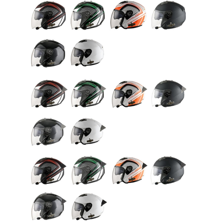 KUQIBAO Motorcycle Smart Bluetooth Sun Protection Double Lens Safety Helmet, Size: XL(Matte Black Phantom Fiber+Black Tail) - Helmets by KUQIBAO | Online Shopping UK | buy2fix