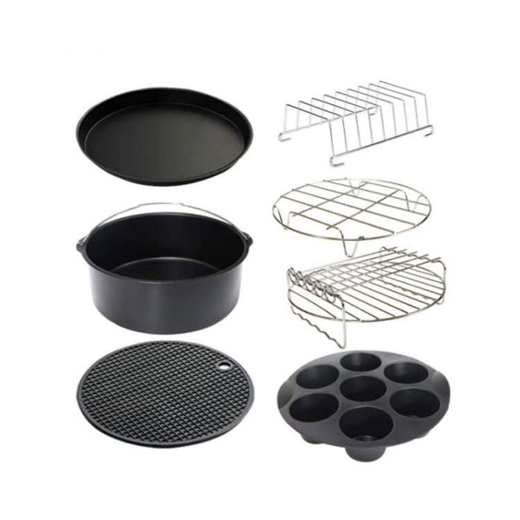 7 In 1  9-Inch Baking Cake Pan And Pizza Pan For 5.3-6.8qt Air Fryer - Kitchen Machine Accessories by buy2fix | Online Shopping UK | buy2fix