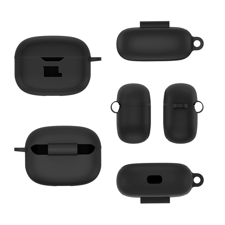 For JBL Vibe Beam Headphone Silicone Waterproof Dustproof Protective Case(Black) - JBL Earphone Case by buy2fix | Online Shopping UK | buy2fix