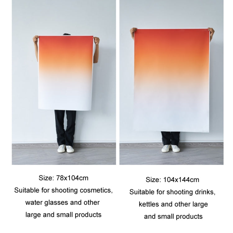 78x104cm Gradient Background Paper Photography Portrait Photo Props(Peachy) - Gradient Color by buy2fix | Online Shopping UK | buy2fix