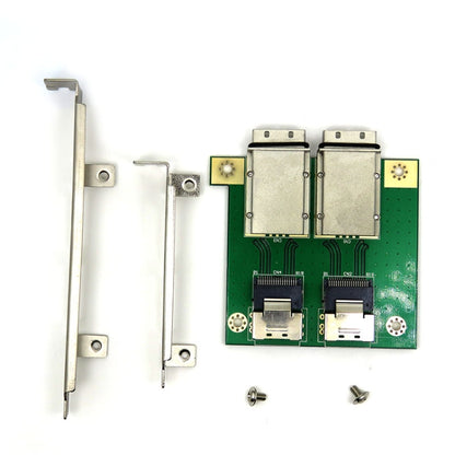 Dual Ports Mini SAS Internal SFF-8087 to External HD SFF-8088 Front Panel PCI SAS Card - Add-on Cards by buy2fix | Online Shopping UK | buy2fix