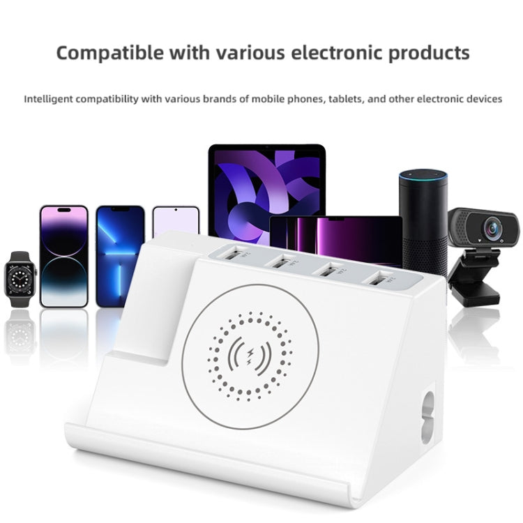 PD 20W +QC 3.0 Wireless Charging+6 Ports Multi-function Charger(UK Plug) - Multifunction Charger by buy2fix | Online Shopping UK | buy2fix