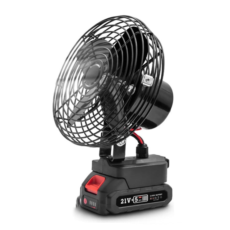 HILDA Portable Powerful Fan Outdoor Hair Dryer, With EU Plug Adaptor, Style: 8 inch With 1 Battery (1500mAh) - Electric Fans by HILDA | Online Shopping UK | buy2fix