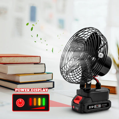 HILDA Portable Powerful Fan Outdoor Hair Dryer, With US Plug Adaptor, Style: 8 inch With 2 Battery(3000mAh) - Electric Fans by HILDA | Online Shopping UK | buy2fix