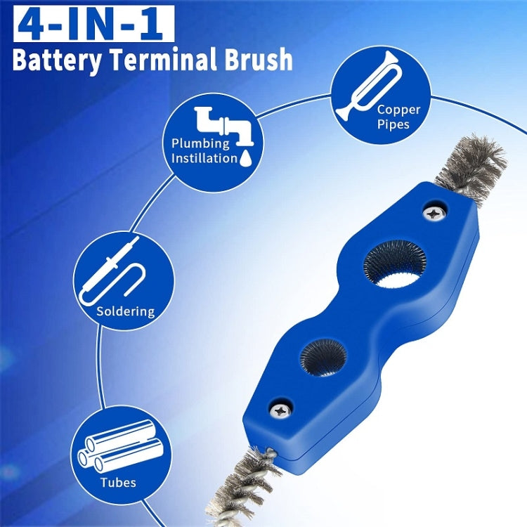 4 in 1 Wire Rust Removal Brush for Car Battery Cleaning - Others by buy2fix | Online Shopping UK | buy2fix