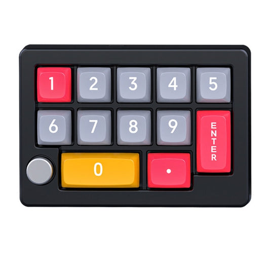 MKESPN 13 Keys RGB Multi-Function Macro Programming Mechanical Keypad Wired With Knob Keyboard(Black) - Mini Keyboard by MKESPN | Online Shopping UK | buy2fix