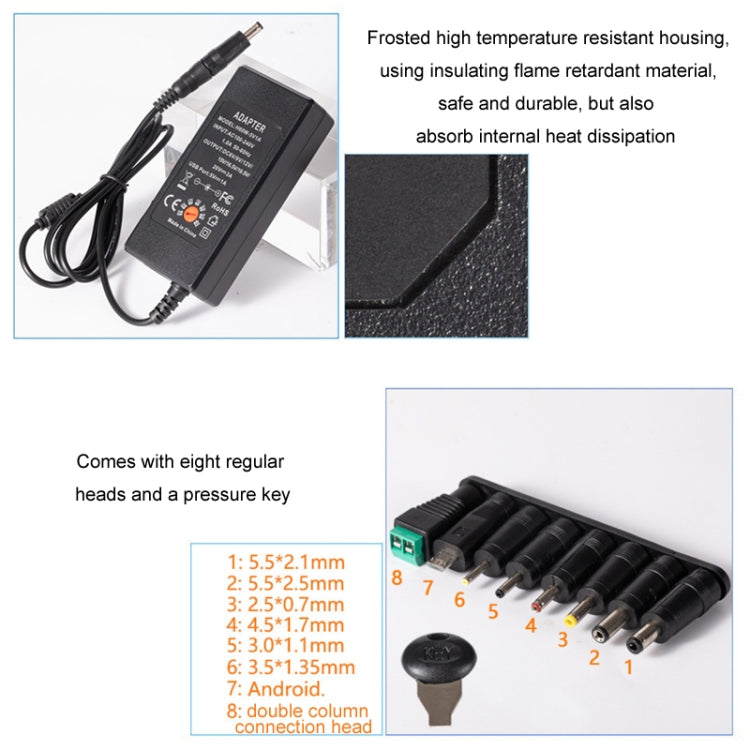 65W 6-20V Adjustable 3A DC Power Adapter Charger, Specification: AU Plug - Universal Power Adapter by buy2fix | Online Shopping UK | buy2fix