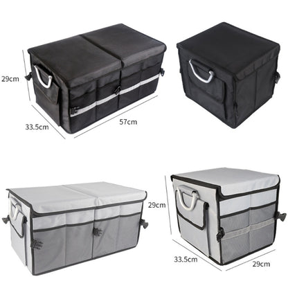 Car Trunk Storage Box Oxford Cloth Folding Organizer With Reflective Strips, Color: Small Gray - Stowing Tidying by buy2fix | Online Shopping UK | buy2fix