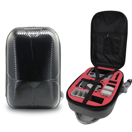 For DJI Mini 4 Pro Drone Storage Bag Carbon Fiber Backpack, Spec: Conventional Style - Carry Cases & Bags by buy2fix | Online Shopping UK | buy2fix