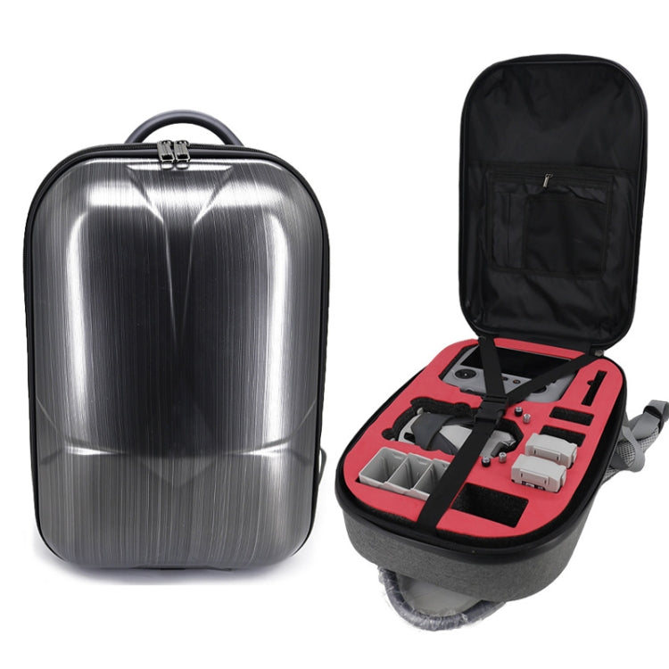 For DJI Mini 4 Pro Drone Storage Bag Carbon Fiber Backpack, Spec: Brushed Style - Carry Cases & Bags by buy2fix | Online Shopping UK | buy2fix