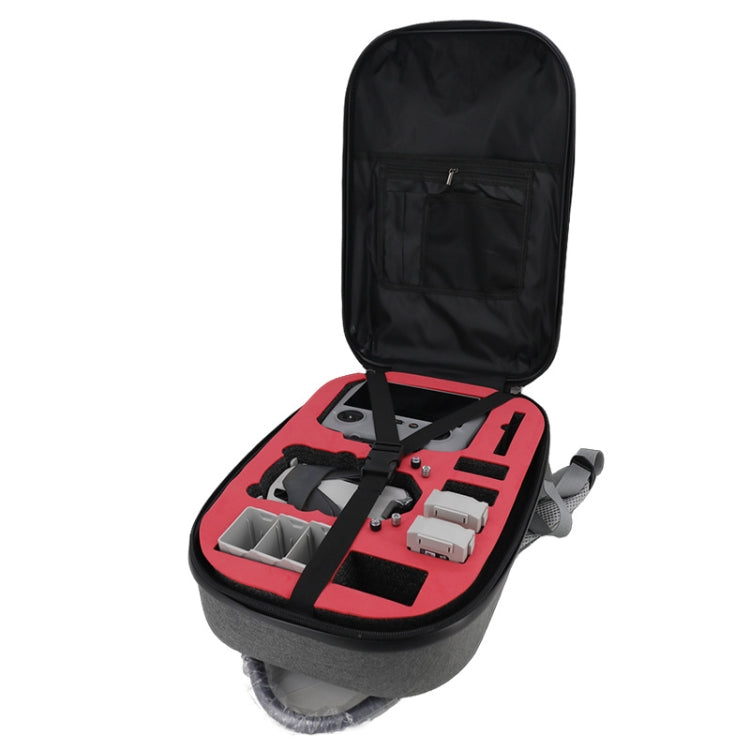 For DJI Mini 4 Pro Drone Storage Bag Carbon Fiber Backpack, Spec: Brushed Style - Carry Cases & Bags by buy2fix | Online Shopping UK | buy2fix