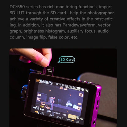 VILTROX DC550 Touch Model 5.5 Inch Camera Studio Monitors 4K HDMI 3D LUT Director Monitor - On-camera Monitors by VILTROX | Online Shopping UK | buy2fix