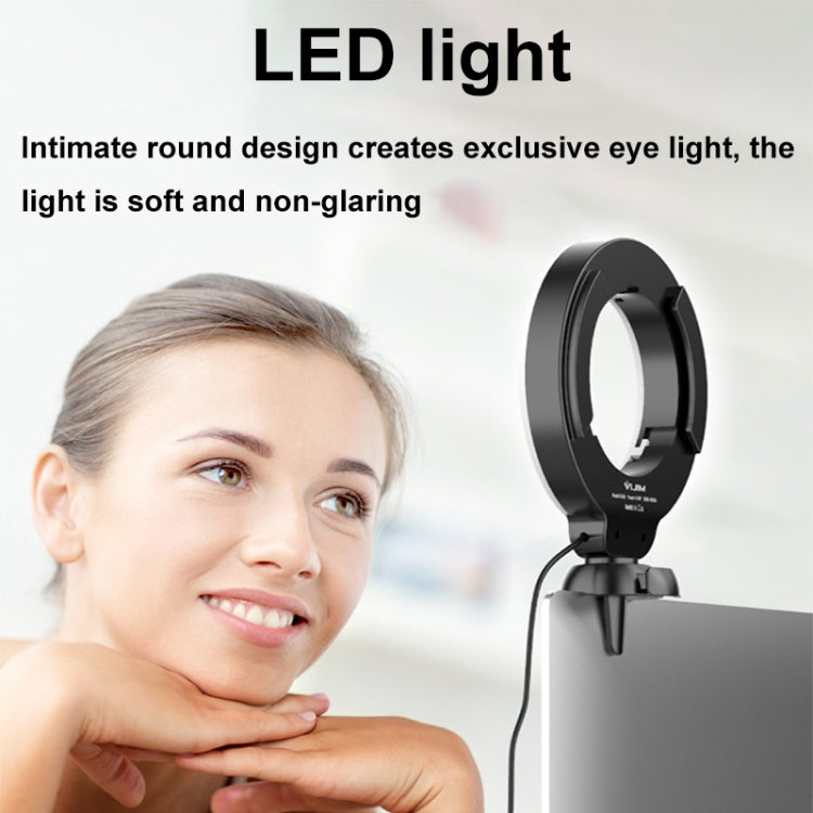 YRing48 4-Inch 48LEDs Laptop Camera Video Conference Live Beauty Ring Fill Light, Spec: Clip Set - Selfie Light by buy2fix | Online Shopping UK | buy2fix