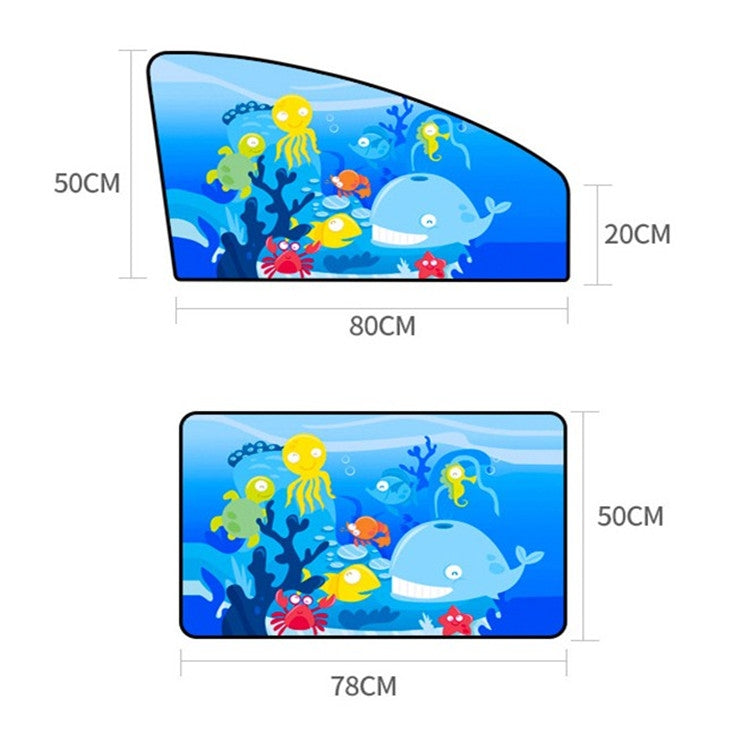 Car Cartoon Magnetic Sunshade Sunscreen Telescopic Collapsible Sunshield, Size:Driving(Fawn) - Window Foils & Solar Protection by buy2fix | Online Shopping UK | buy2fix