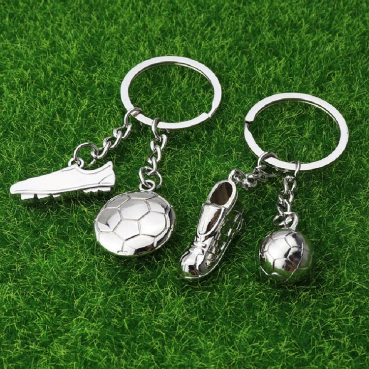 2 PCS Creative Football Gift Pendant Metal Football Shoe Keychain, Style:Athletes - Key Rings by buy2fix | Online Shopping UK | buy2fix