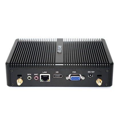 HYSTOU H2 Windows / Linux System Mini PC, Intel Core I5-7267U Dual Core Four Threads up to 3.50GHz, Support mSATA 3.0, 8GB RAM DDR3 + 256GB SSD (Black) - Computer & Networking by buy2fix | Online Shopping UK | buy2fix