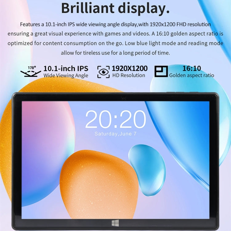 LZ1003 Tablet PC, 10.1 inch, 16GB+512GB, Windows 10, Intel Celeron J4105 Quad Core, Support TF Card & HDMI & BT & Dual WiFi, Not Included Keyboard - Other by buy2fix | Online Shopping UK | buy2fix