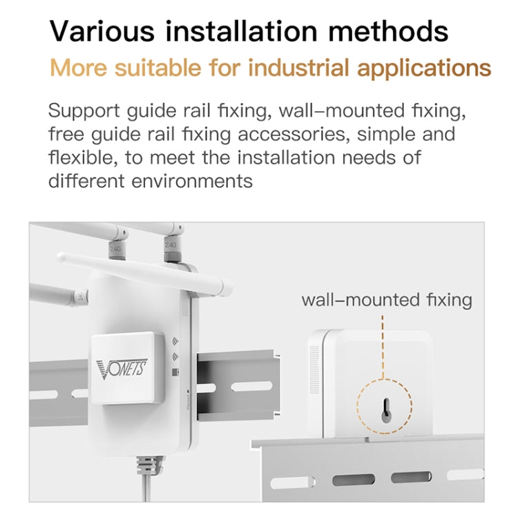 VONETS VAR600-H 600Mbps Wireless Bridge WiFi Repeater, With DC Adapter Set - Wireless Routers by VONETS | Online Shopping UK | buy2fix