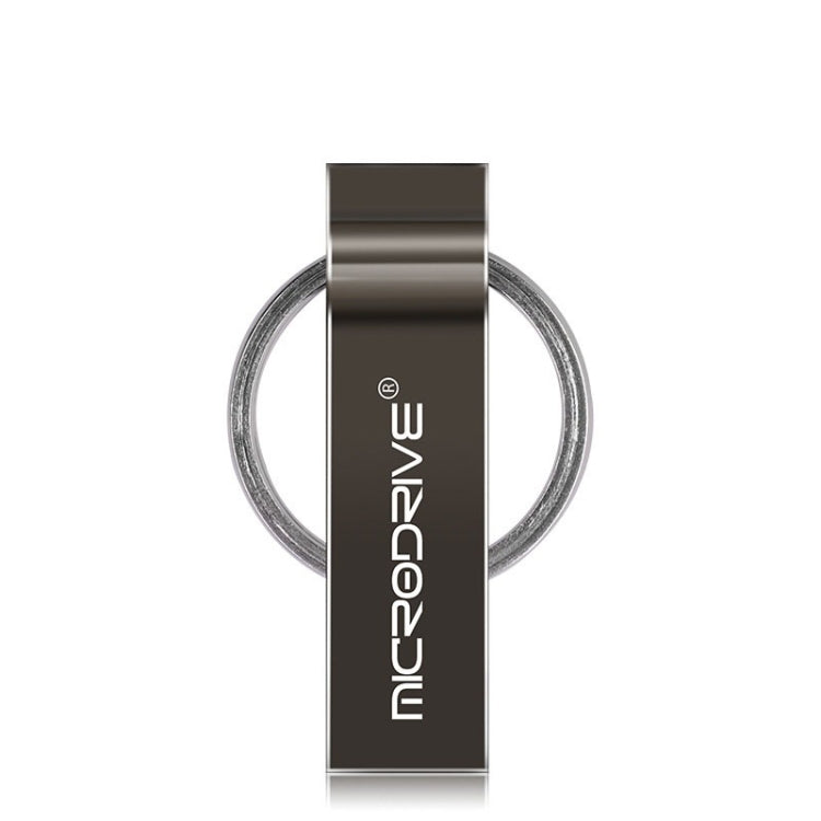 MicroDrive 32GB USB 2.0 Metal Keychain U Disk (Black) - Computer & Networking by MicroDrive | Online Shopping UK | buy2fix