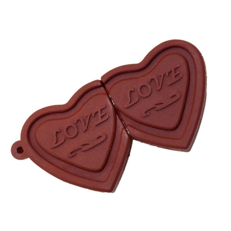 MicroDrive 4GB USB 2.0 Creative Heart Chocolate U Disk - Computer & Networking by MicroDrive | Online Shopping UK | buy2fix